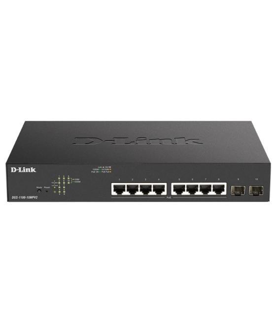 D-link dgs-1100-10mpv2/e switch 8xgb poe+ 2xsfp