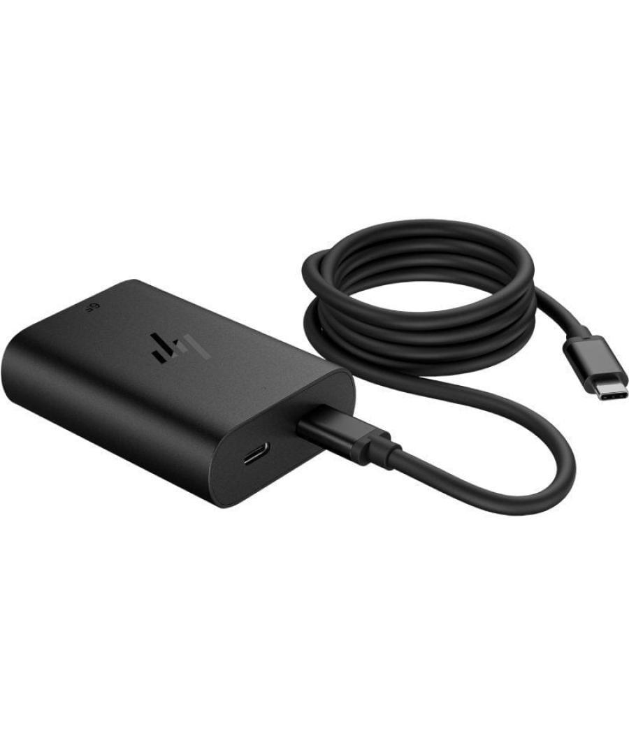 Cargador de portátil hp 600q7aa usb tipo-c/ 65w/ automático/ voltaje 5-20v/ 2x usb tipo-c