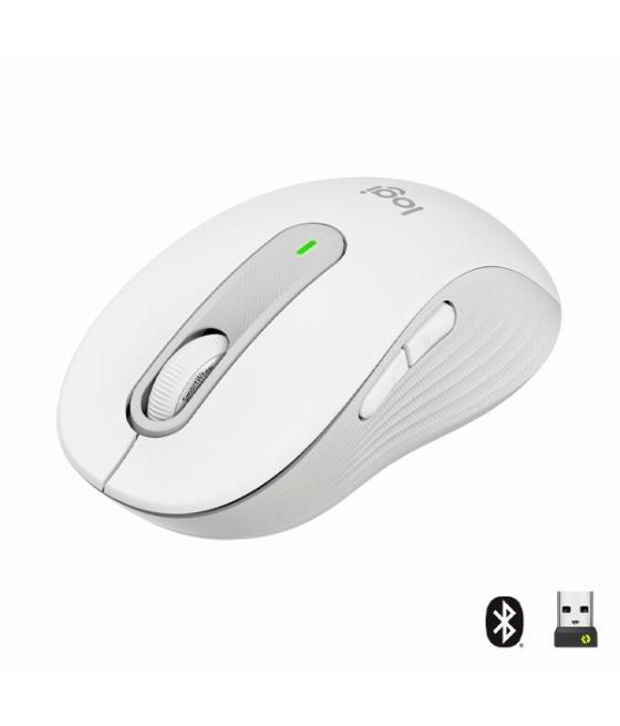 Mouse logitech wireless signature m650 color blanco crudo p/n: 910-006255