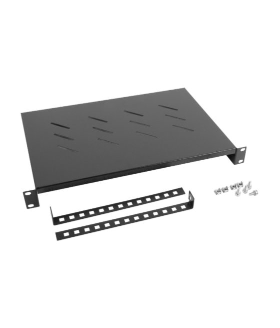 Bandeja lanberg fija 1u 483x300mm hasta 25kg rack de 19" negro