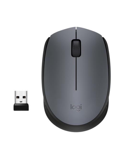 Logitech - raton m170 - inalambrico - usb - 1000 dpis - color gris