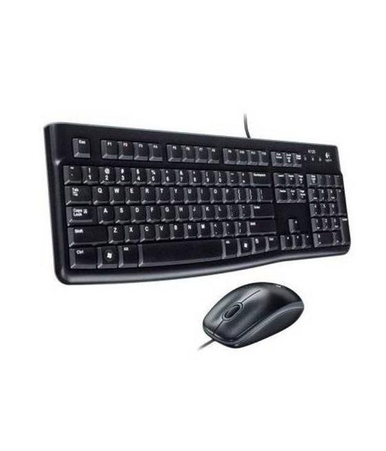 Logitech mk120 teclado + ratón óptico 1000dpi usb