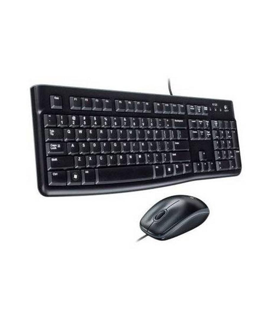 Logitech mk120 teclado + ratón óptico 1000dpi usb