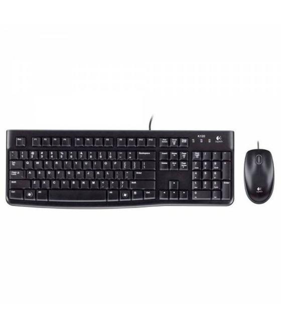 Logitech mk120 teclado + ratón óptico 1000dpi usb