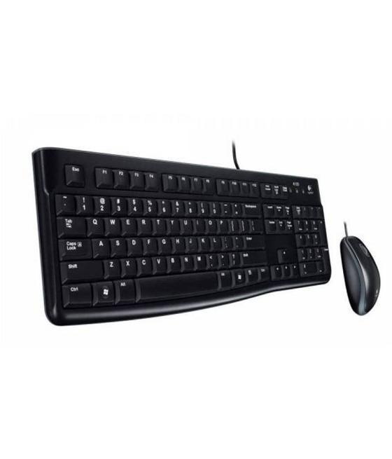 Logitech mk120 teclado + ratón óptico 1000dpi usb