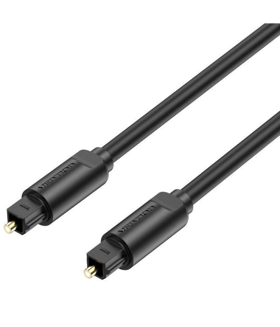 Cable de audio de fibra optica 3 m negro vention