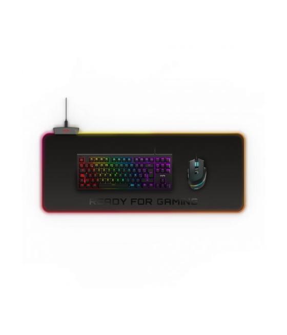 Alfombrilla gaming rgb energy sistem pad esg p5 rgb tamaño xl 800x300 puerto extra usb 5 modos de iluminacion rga