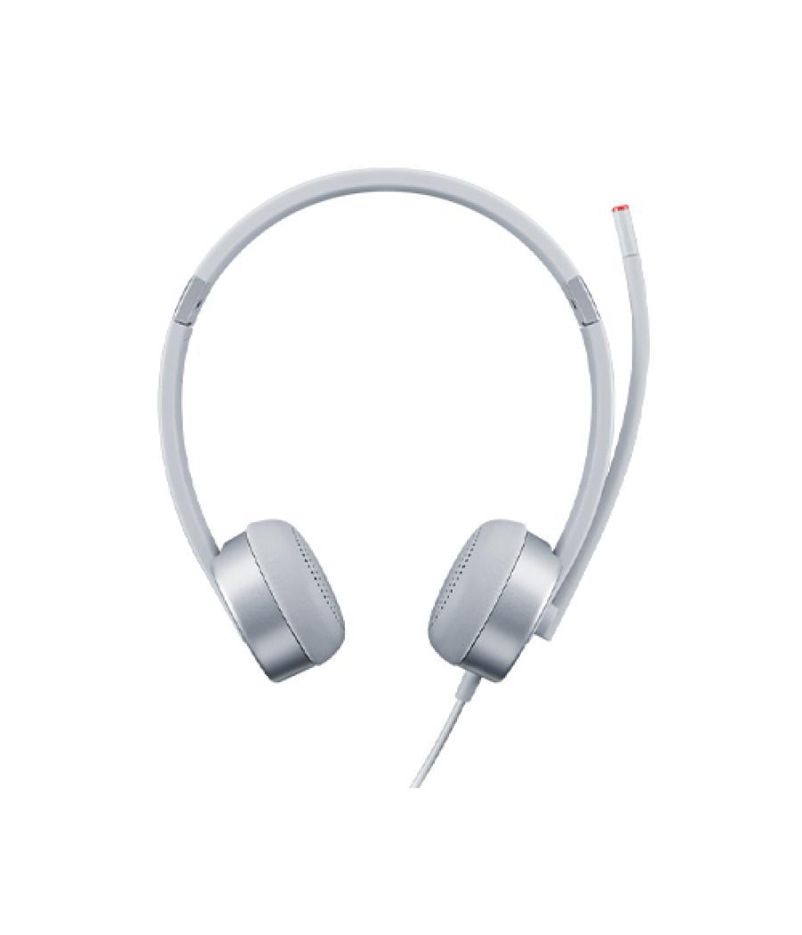 Lenovo 100 Stereo Analogue Headset Auriculares Oficina/Centro de llamadas Plata