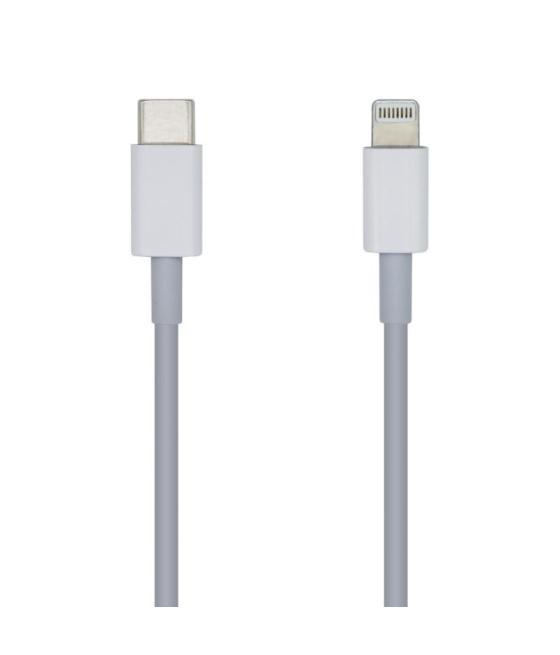 Aisens cable-apple -usb type c-lighting-2a, 20cm carga rápida blanco