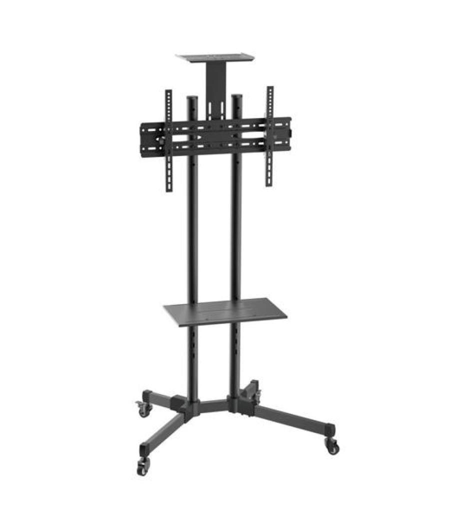 Aisens soporte de suelo eco con ruedas + bandeja de dvd + soporte para camara tv-37-70"