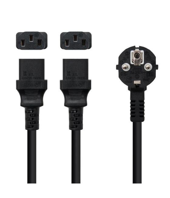 Nanocable cable aliment. cee7/m a 2xc13/h 1,8m