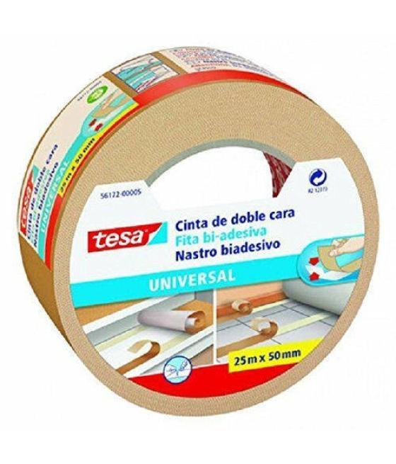 Cinta adhesiva universal doble cara especial moquetas 50mm.x25m. tesa 56172-00005-12