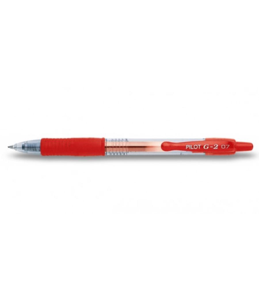 Boligrafo roller gel retrac.g-2 rojo pilot bl-g2-7-r