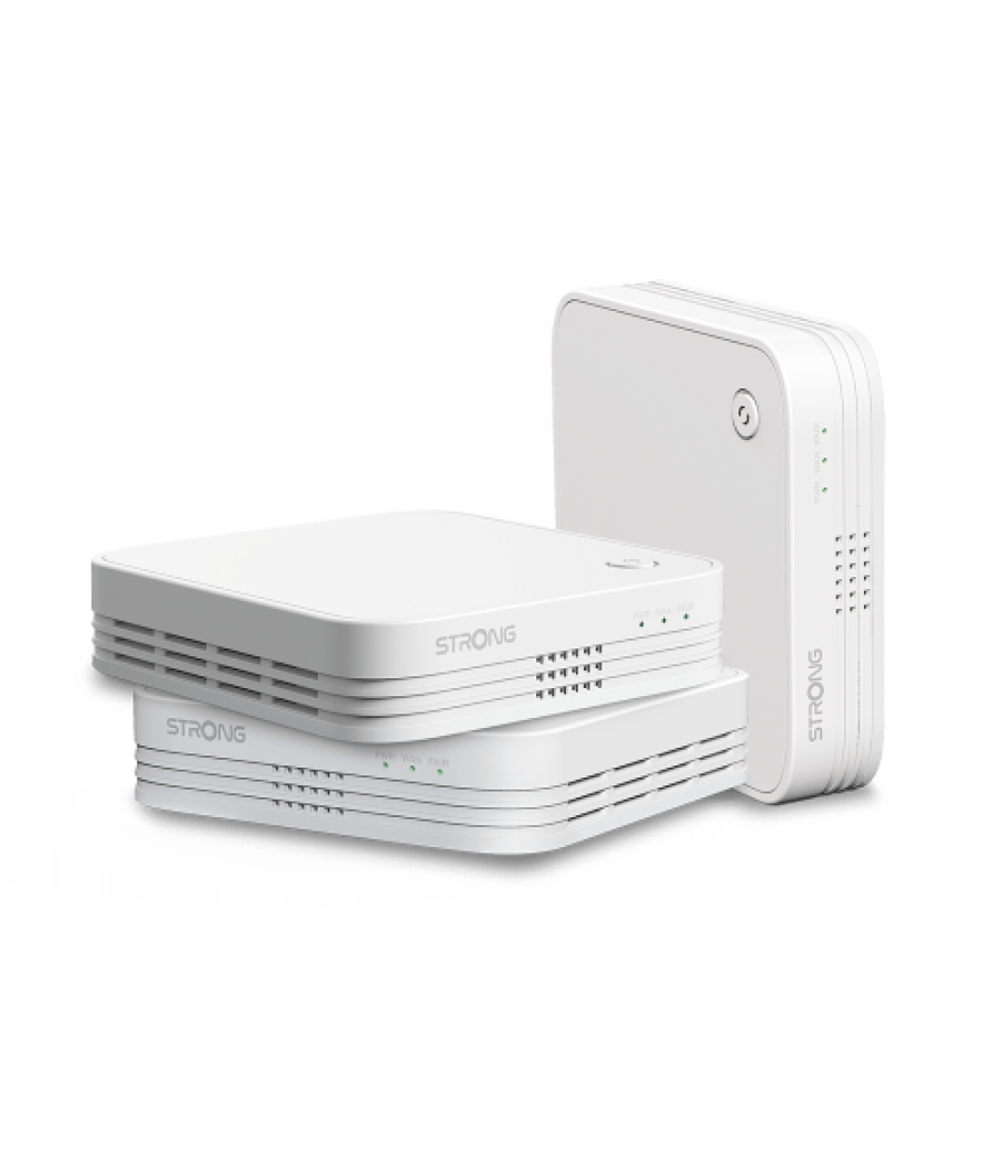 Strong wi-fi mesh home trio pack 1200 doble banda (2,4 ghz / 5 ghz) wi-fi 5 (802.11ac) blanco 3 interno