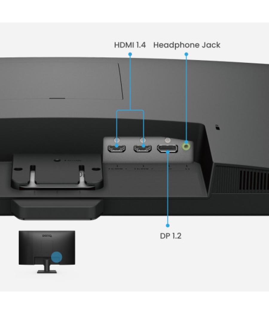 Monitor benq gw2790 (9h.lltlj.lbe) ) 27” ips, fhd, 100hz, 99% srgb, 1300:1, 2x hdmi 1x dp, altavoces, vesa, eye care.