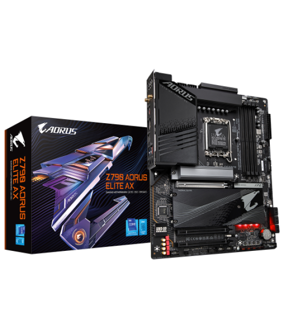 Gigabyte z790 aorus elite ax placa base intel z790 express lga 1700 atx