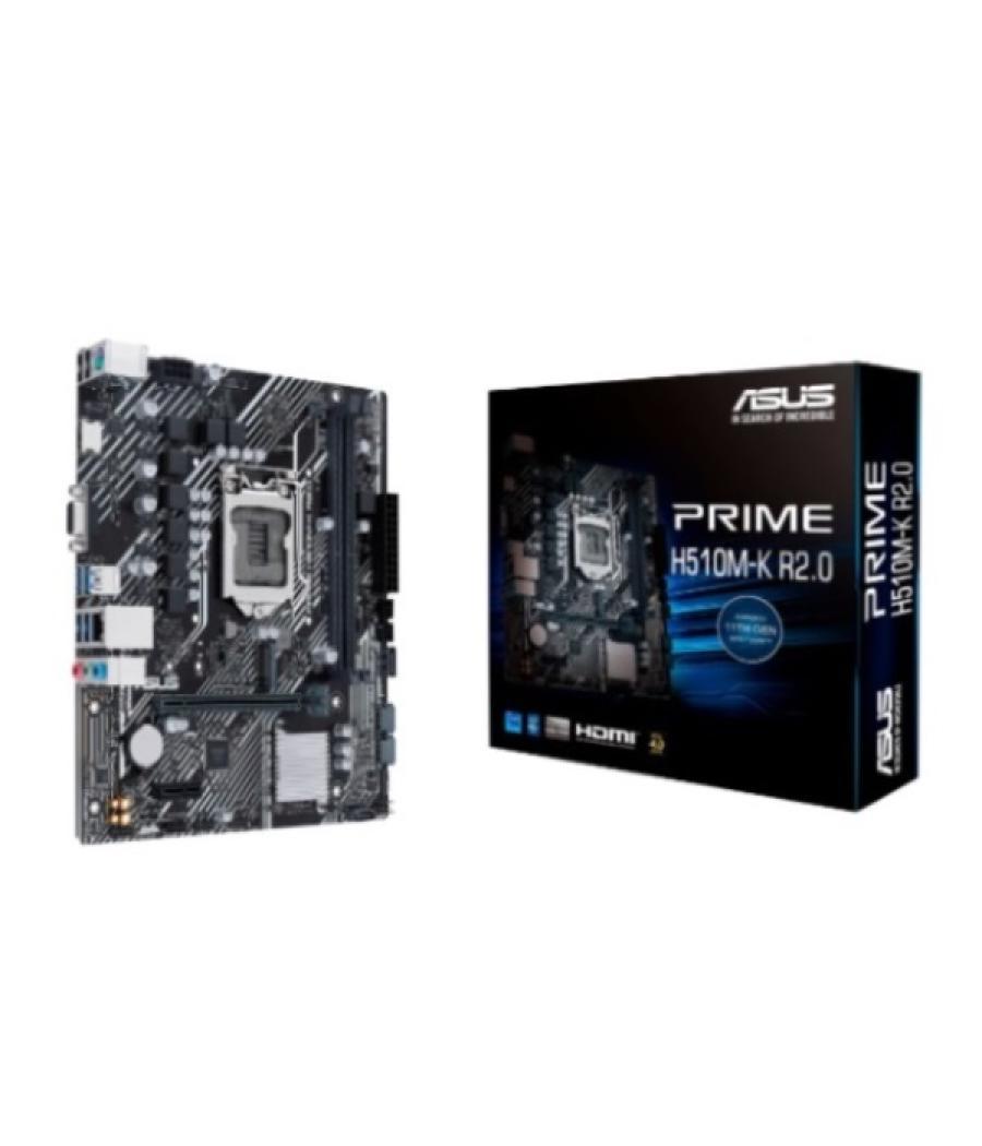 Pb asus prime h510m-k r2.0 m-atx skt1200 intel gen 10º/11º 2xddr4 2666mhz m.2 usb3.2 glan