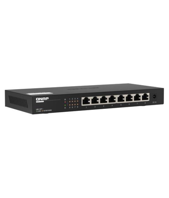 QNAP QSW-1108-8T switch No administrado 2.5G Ethernet (100/1000/2500) Negro