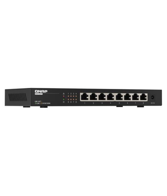 QNAP QSW-1108-8T switch No administrado 2.5G Ethernet (100/1000/2500) Negro