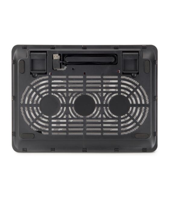 Conceptronic - base refrigeradora para portatil hasta 17" - 2 ventiladores - hub usb - funcion atril