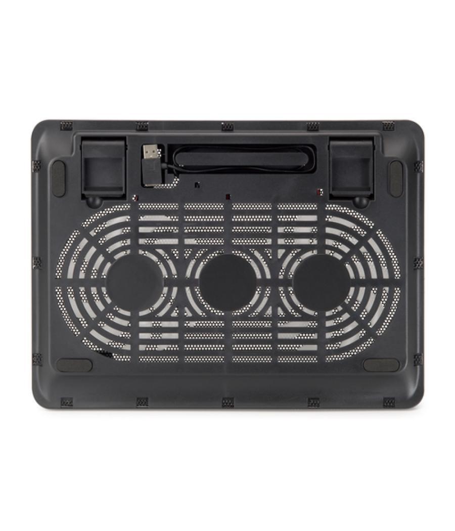 Conceptronic - base refrigeradora para portatil hasta 17" - 2 ventiladores - hub usb - funcion atril