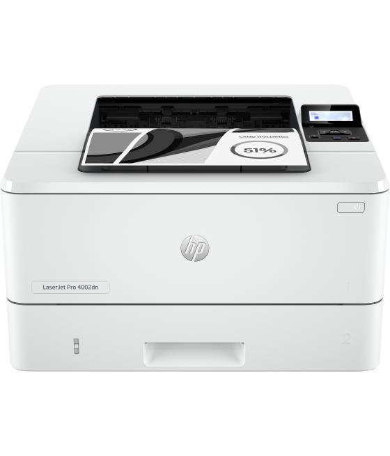 Impresora hp laser monocromo laserjet pro 4002dn a4 - 40ppm - red - duplex