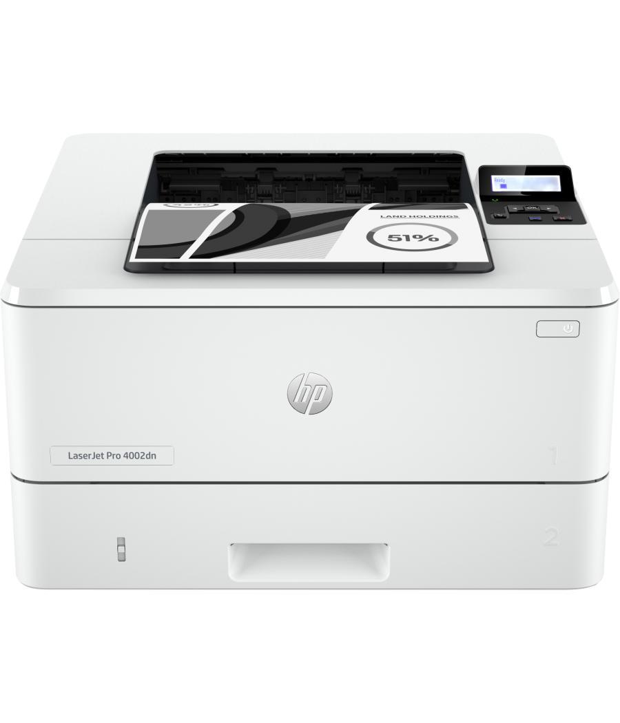 Impresora hp laser monocromo laserjet pro 4002dn a4 - 40ppm - red - duplex