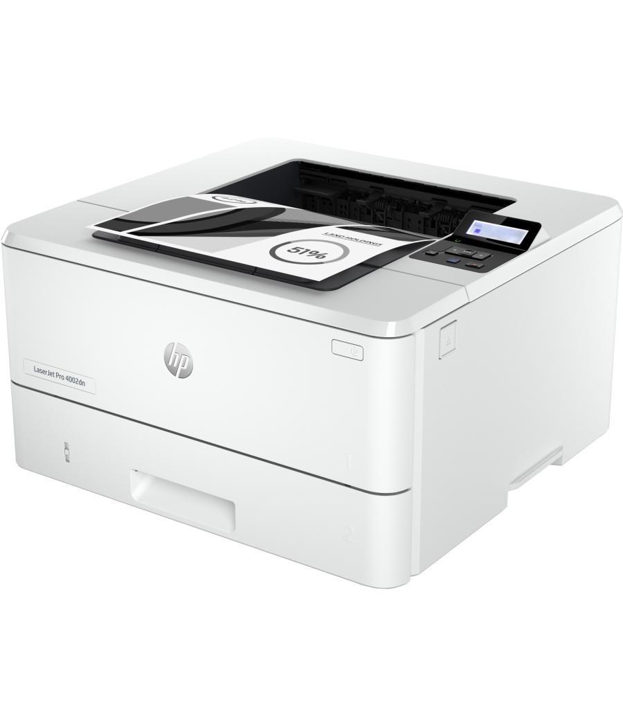 Impresora hp laser monocromo laserjet pro 4002dn a4 - 40ppm - red - duplex