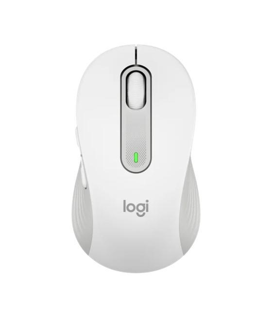 Mouse raton logitech m650 mediano optico wireless inalambrico blanco crudo