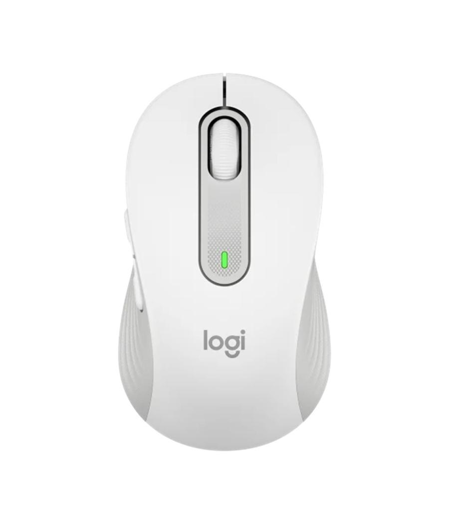 Mouse raton logitech m650 mediano optico wireless inalambrico blanco crudo