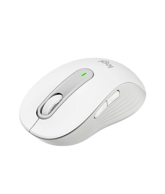 Mouse raton logitech m650 mediano optico wireless inalambrico blanco crudo