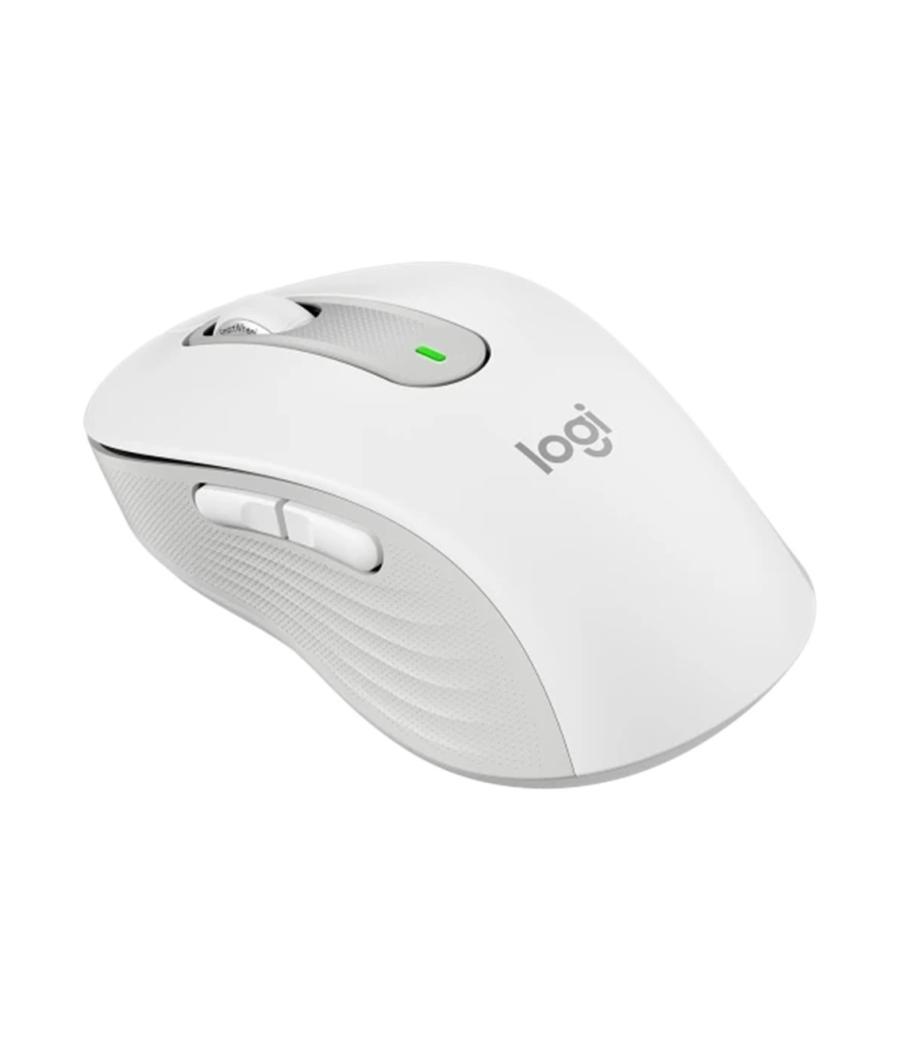 Mouse raton logitech m650 mediano optico wireless inalambrico blanco crudo