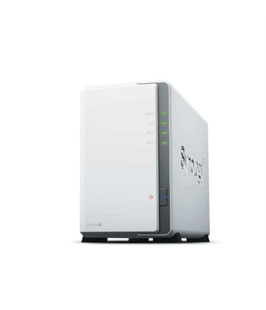 Servidor nas synology disk station ds223j 1gb 2 bahias raid ethernet gigabit