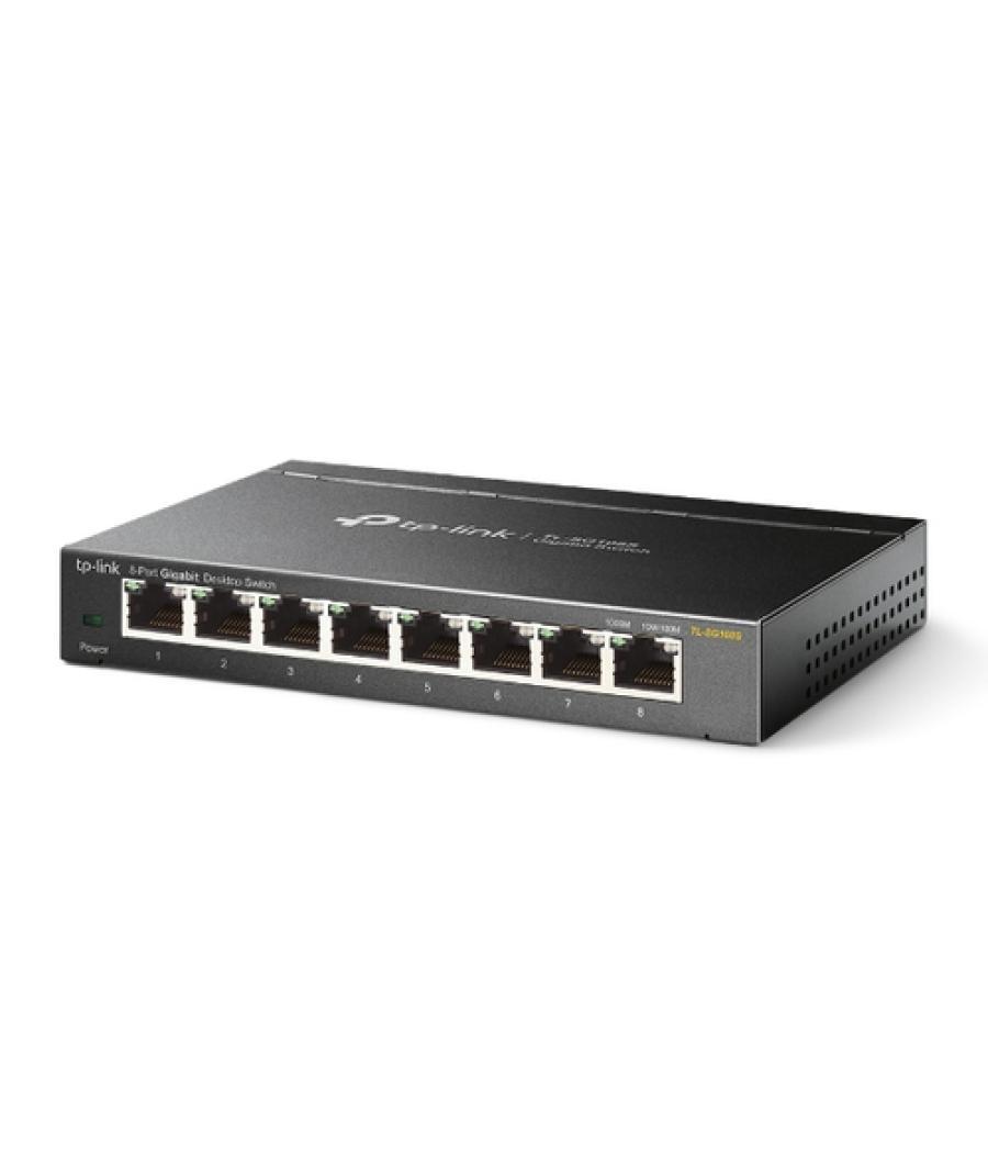 TP-Link TL-SG108S No administrado Gigabit Ethernet (10/100/1000) Negro