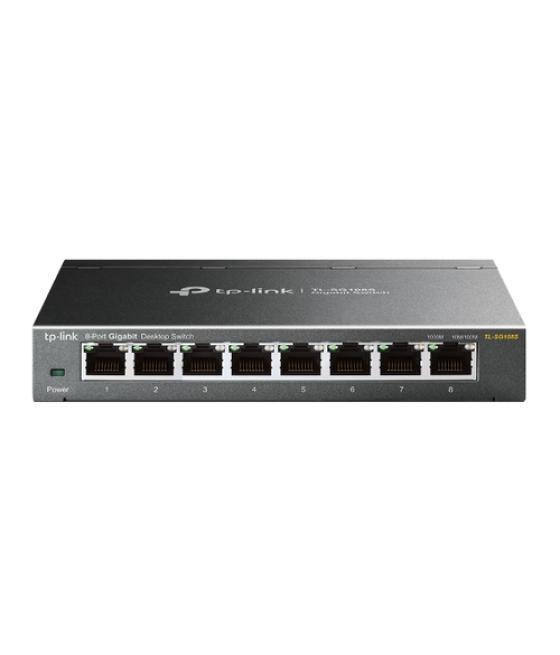 TP-Link TL-SG108S No administrado Gigabit Ethernet (10/100/1000) Negro
