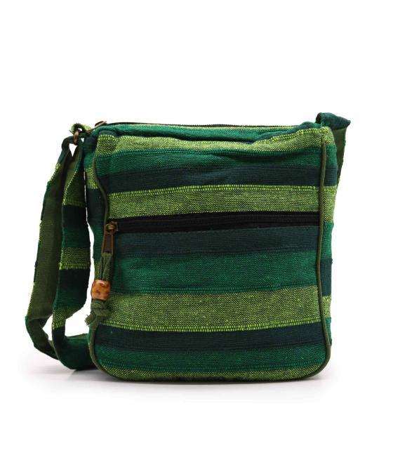 Bolsa Bandolera Nepal (Correa Ajustable) - Verde Bosque