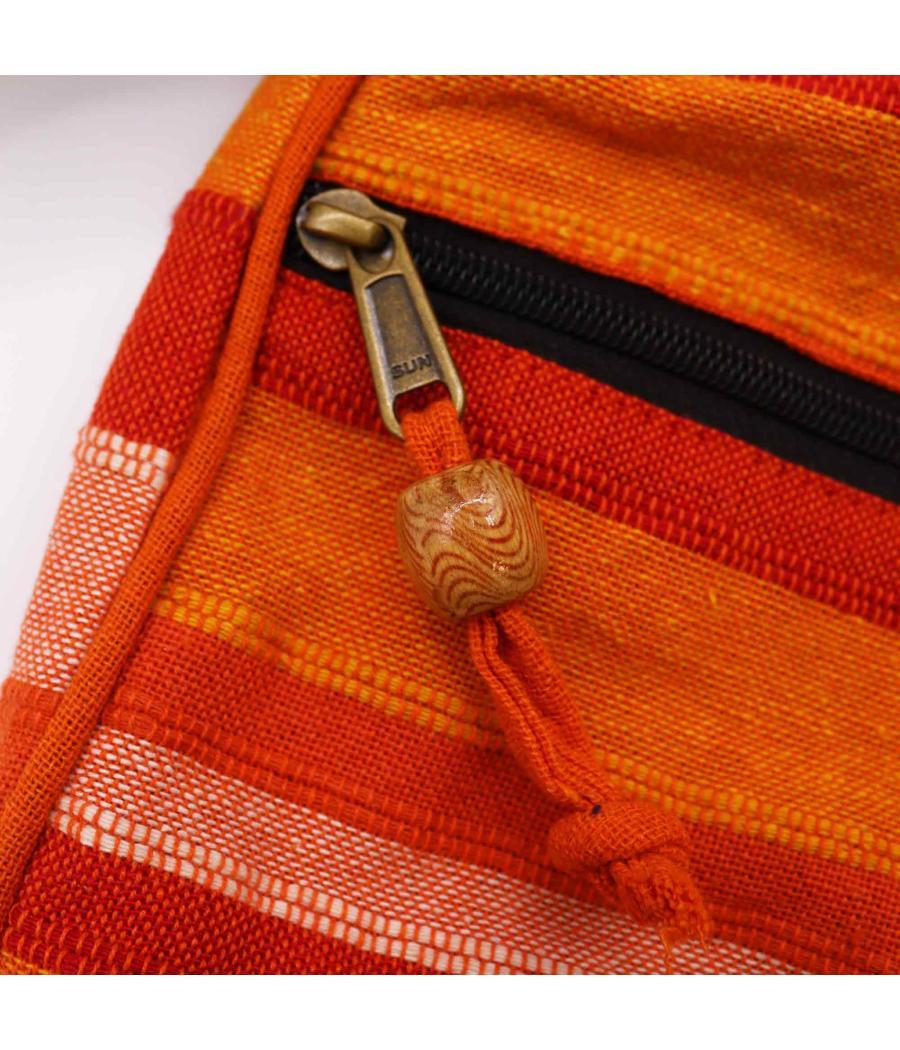 Bolso Bandolera Nepal (Correa Ajustable) - Amanecer Naranja