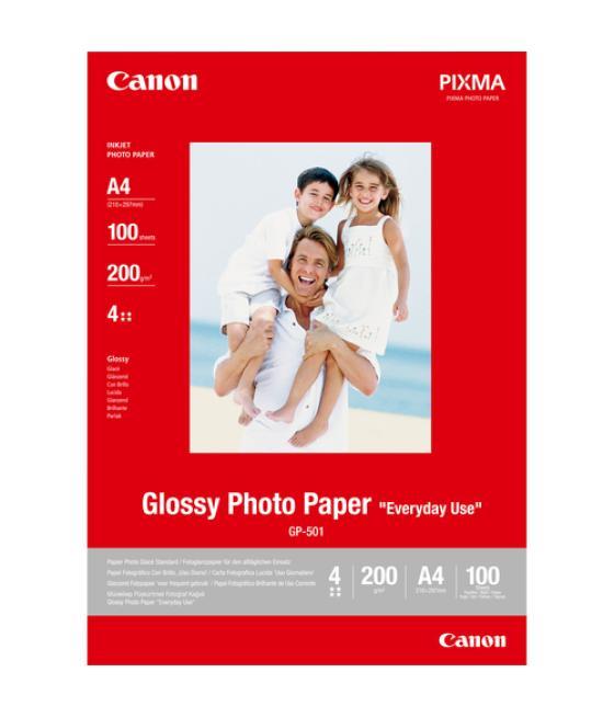 Papel fotografico canon pixma brillo din a4 200g/m2 ink-jet paquete de 100 hojas