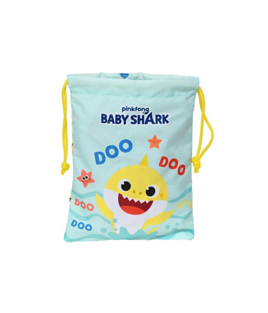 Cartera escolar safta saquito merienda 200x250 mm baby shark beach day