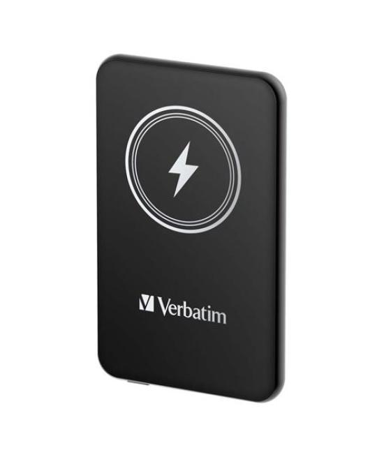 Verbatim cargador inalambrico power bank 10k mah 1xusb-c negro