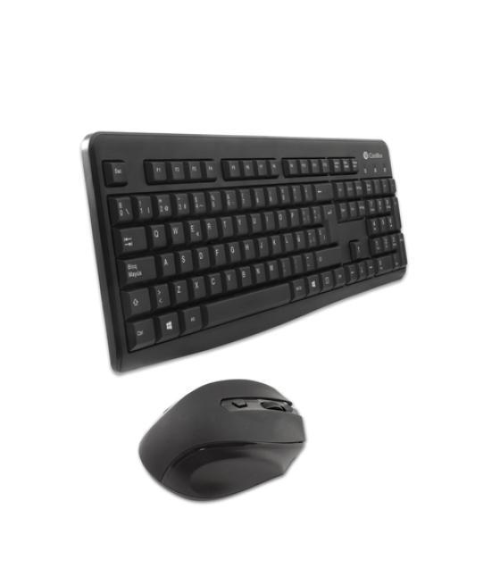 CoolBox COO-KTR-02W teclado Ratón incluido RF inalámbrico QWERTY Español Negro