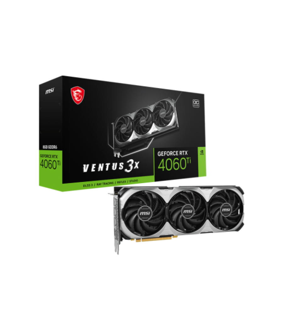 Msi geforce rtx 4060 ti ventus 3x 8g oc nvidia 8 gb gddr6