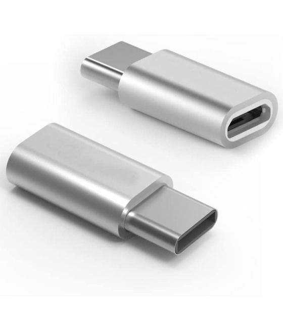 Adaptador micro usb 3go a201 micro usb hembra - usb tipo-c macho