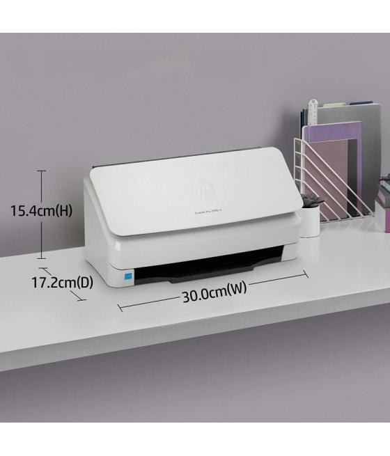 Escáner documental hp scanjet pro 2000 s2 con alimentador de documentos adf/ doble cara