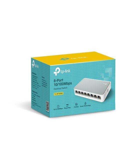 TP-LINK TL-SF1008D No administrado Fast Ethernet (10/100) Blanco - Imagen 3