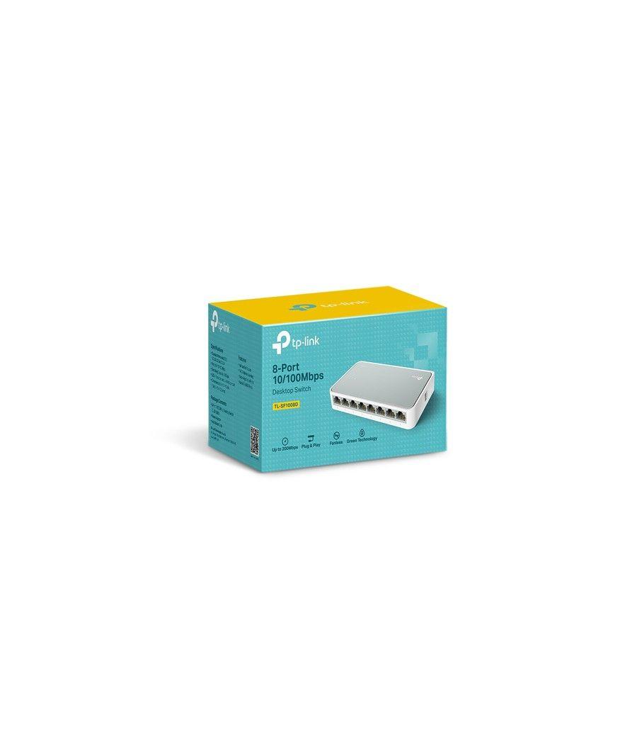 TP-LINK TL-SF1008D No administrado Fast Ethernet (10/100) Blanco - Imagen 3