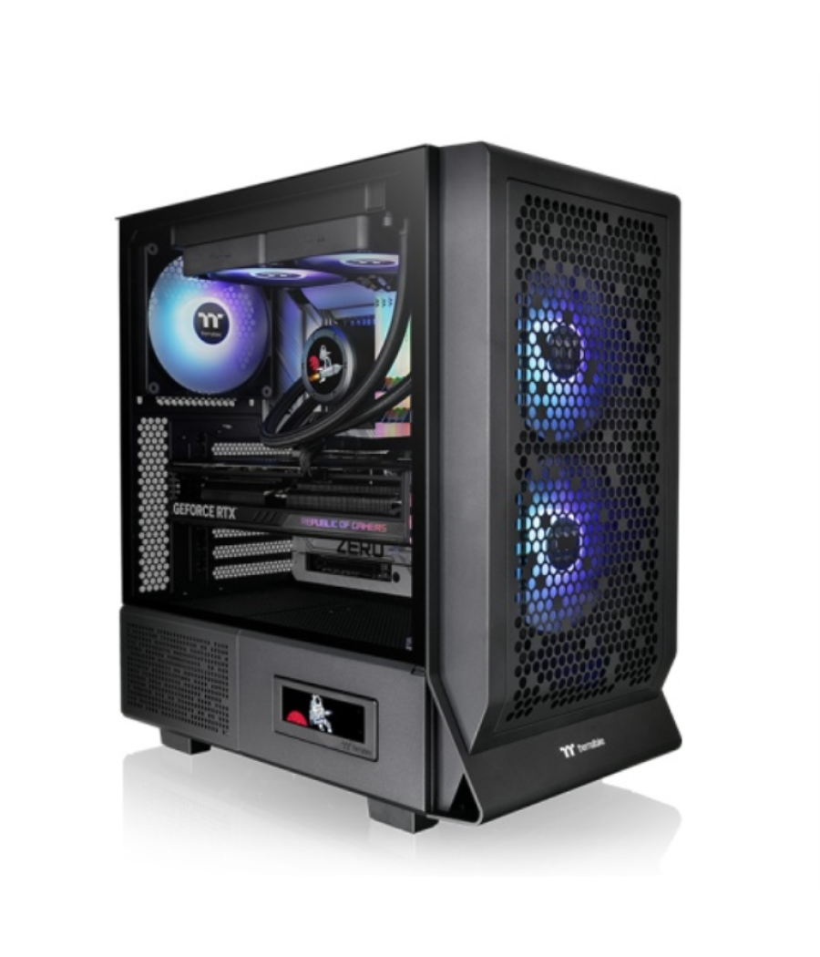 Caja thermaltake ceres 330 tg argb atx 2xusb 3.0 sin fuente negro