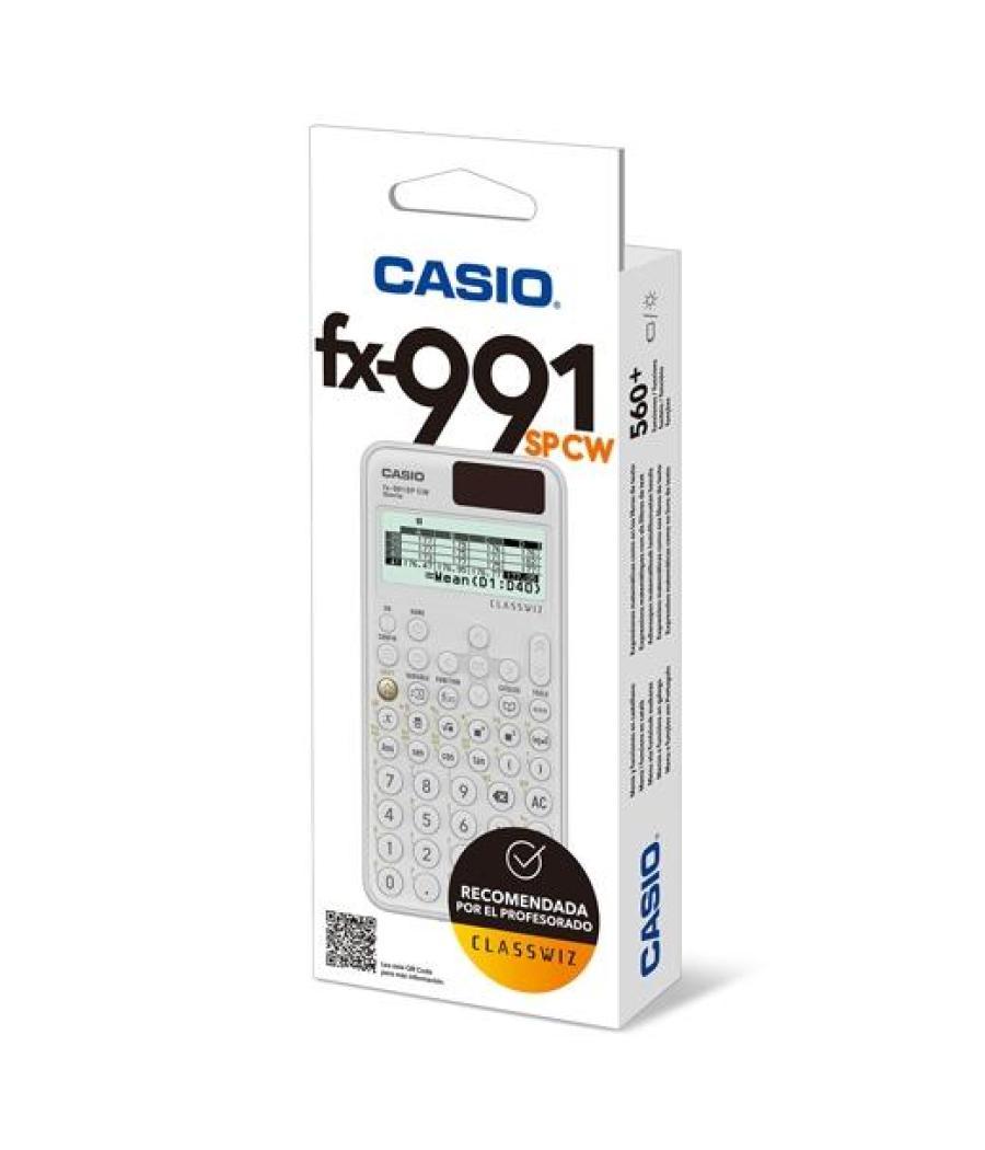 Casio calculadora cientifica negro/blanco 15 y 10+2 dígitos 576 funciones fx-991spcw