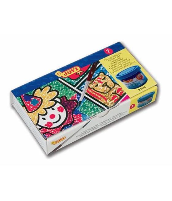 Jovi estuche 7 botes témpera escolar 35ml + pincel c/surtidos
