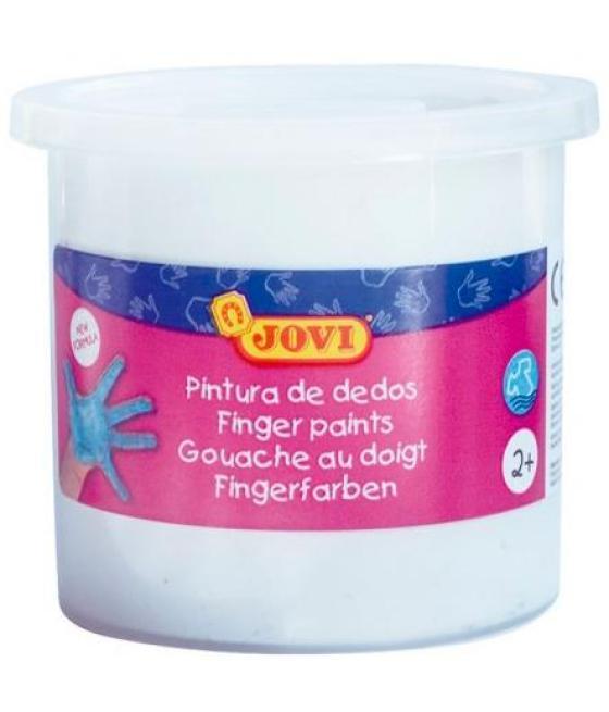Jovi estuche 5 botes pintura de dedos 125ml blanco